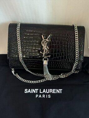 Yves Saint Laurent white shoulder bag